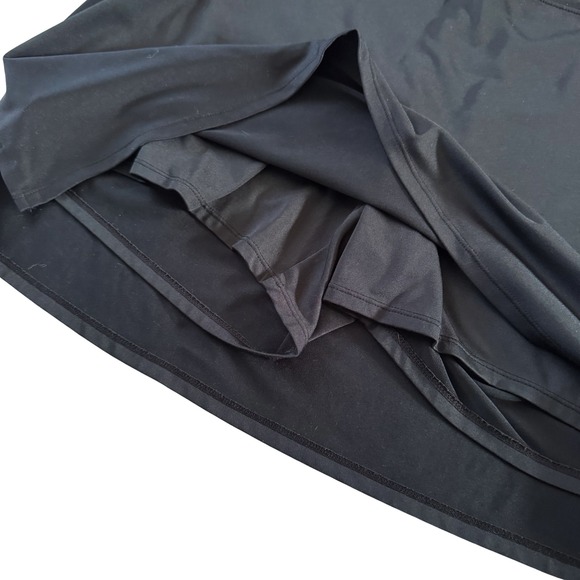 Tranquility Women XXL Skort Set Lot of 2 Black Leaf Print Tennis golf pickleball - Picture 3 of 9